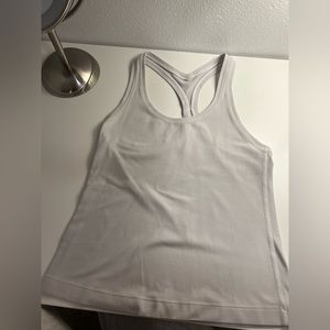Cool Racerback Short Tank Top Nulu in color white, size 4.